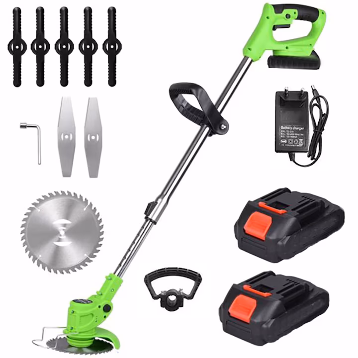Motocoasă Electrică cu Acumulator 48V, 4000mAh, 18000 RPM, Accesorii Incluse