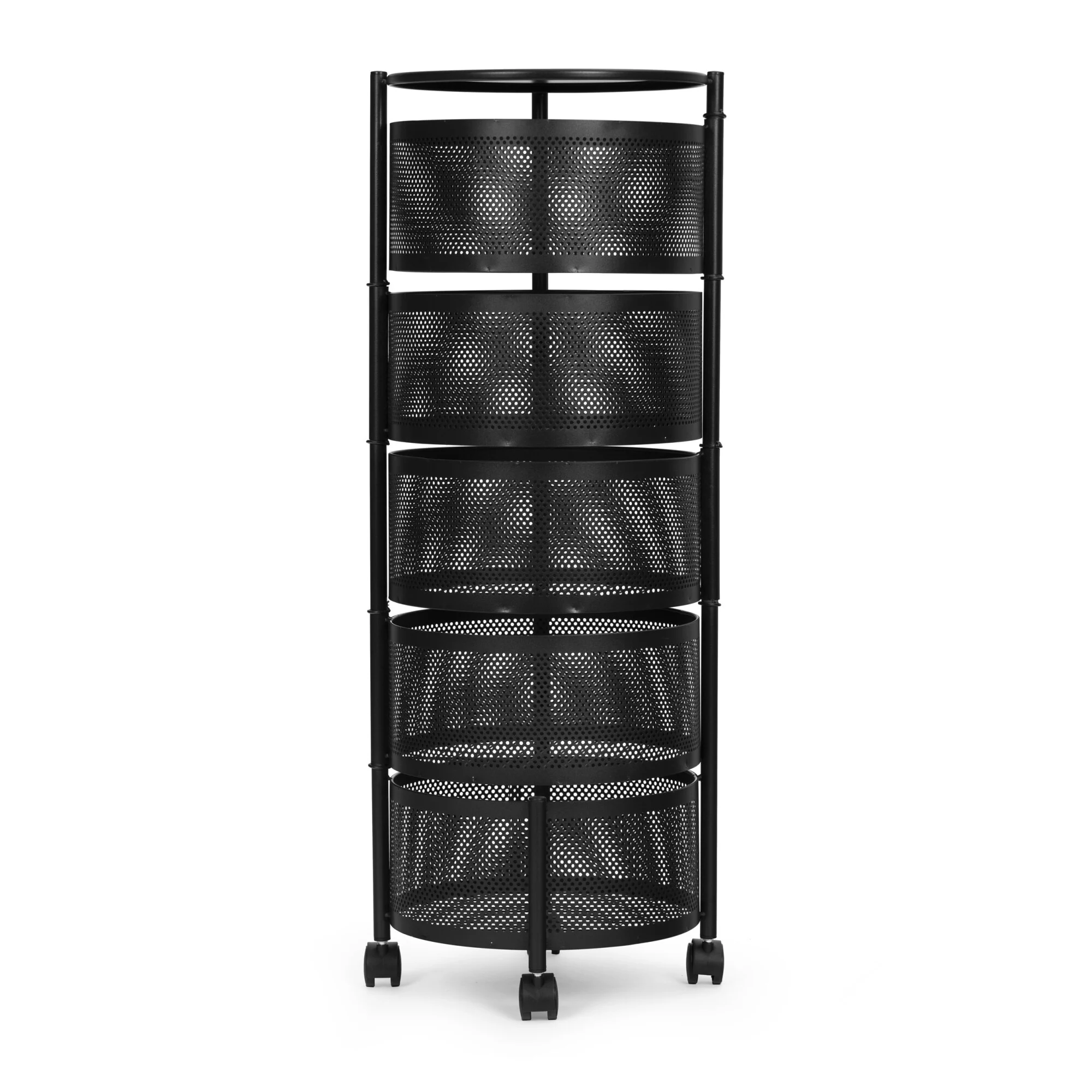 Raft Metalic Depozitare Rotativ, 5 Cosuri, 87 cm Inaltime - imagine 4