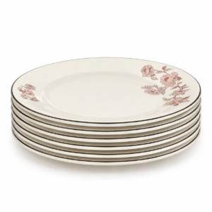 Set 6 Farfurii ceramice 16.5 cm, model floral