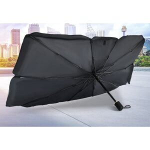 Parasolar Auto Tip Umbrelă pentru Parbriz, Pliere Rapidă, Protecție UV și Anti-Încălzire, 130 x 79 cm