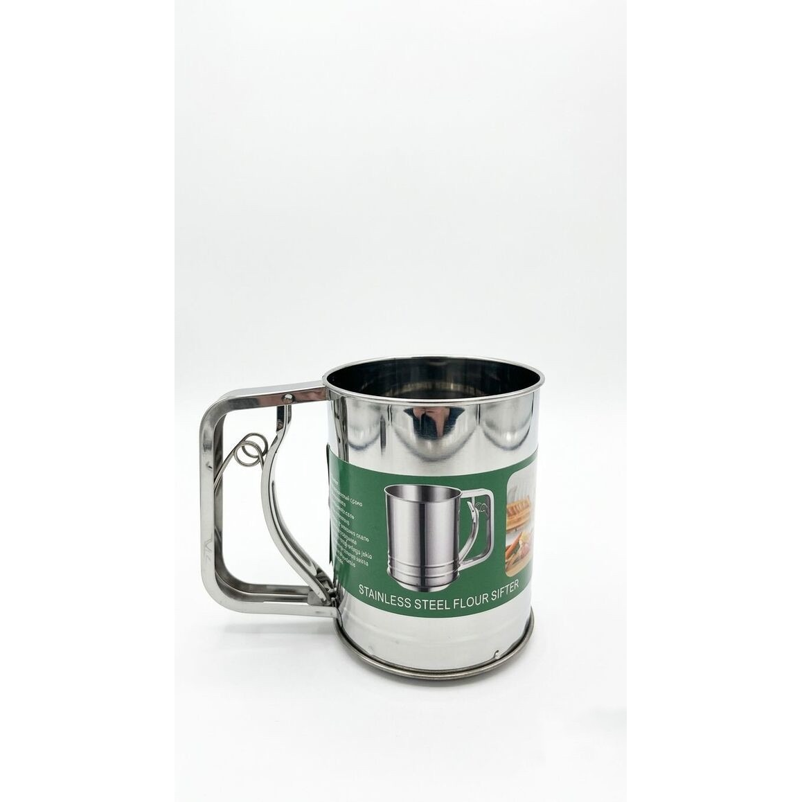 Sită Mecanică pentru Făină tip Cană, Inox, 10 x 12 cm