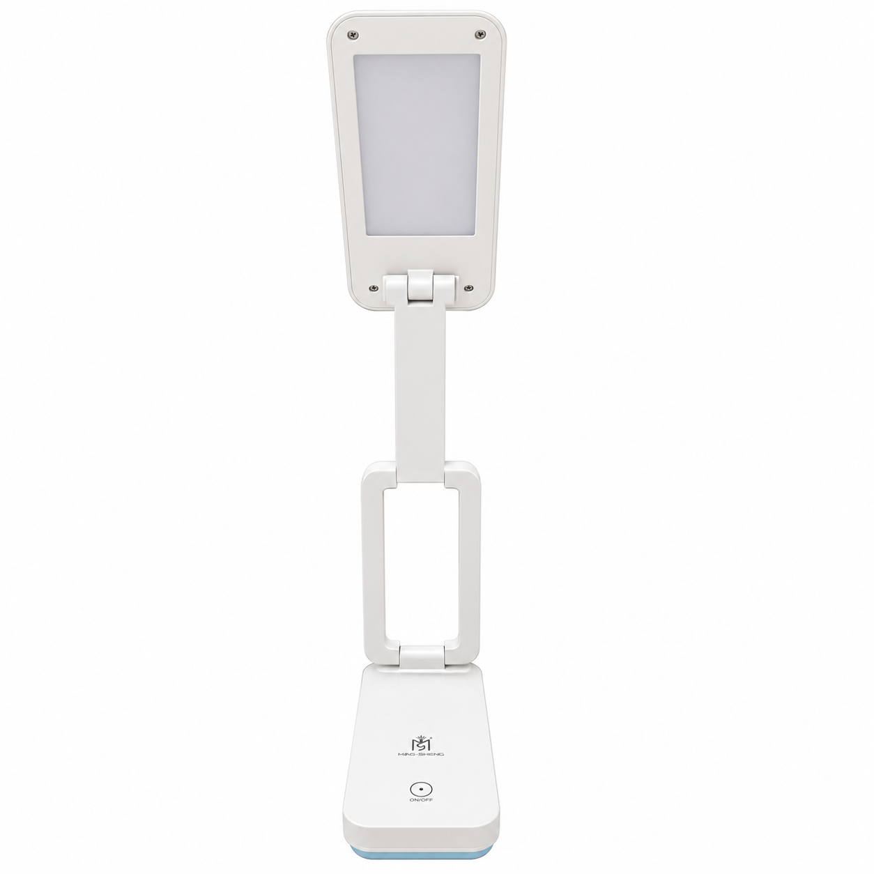 Lampă LED de Birou Pliabilă și Reîncărcabilă, 35 cm, 600 lm, Lumină Caldă și Rece, Touch, Suport Telefon, Albă
